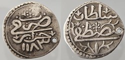 Mustafa III. 1/8 bucu Cezayir 1183 AH