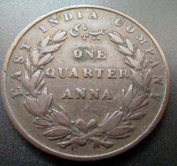 East India company 1835 1/4 anni