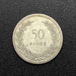 1948 kurus 50 Silver