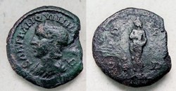 241-244 Tranquillina, Aphrodite, AE18