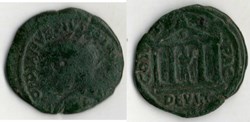 238-244 Gordian III, temple Genie, AE23