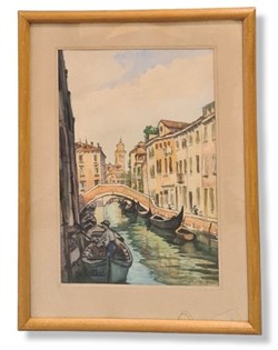 Coll. FD Catteau Aquarelle Venise Rio St Vio