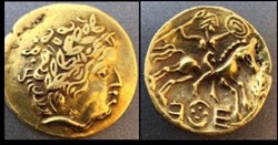Faux statère Riedones au foudre - Moulage -