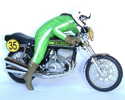 1974 - Jean-Raoul Ducable + Kawasaki 750 H2