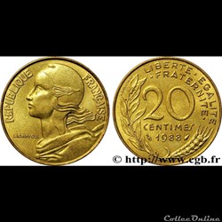 20 centimes mariane 1988