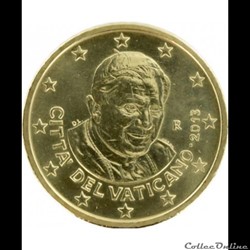 50 cts vatican 2013