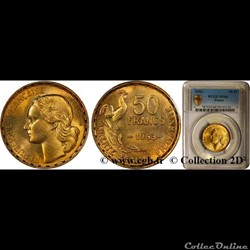50 francs bronze 1953