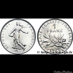 1 franc 1965 nickel grde chouette