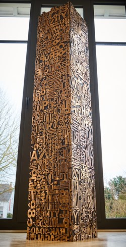 Cryptogramme 180 cm | Karl Lagasse