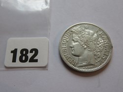 2 francs Cérès IIIe République, avec légende