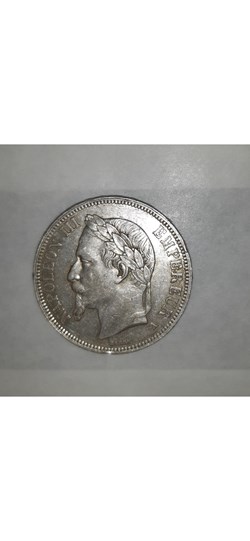 5 francs Napoléon III tête laurée