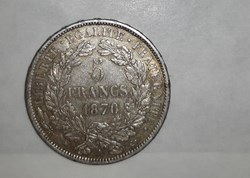 5 francs Cérès - de 1870