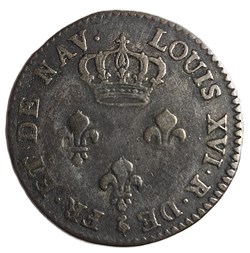 3 Sols - Isles de France et de Bourbon (1649-1806) - Louis XVI (1774-92)- 1779 - Paris
