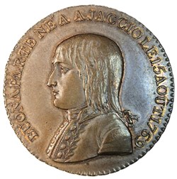 Bonaparte général victorieux - Directoire - An 6 - 1797 - Jeton au module du décime