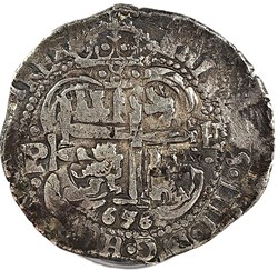 Potosi -Felipe IV - 8 Reales -1656 - Antonio de Ergueta