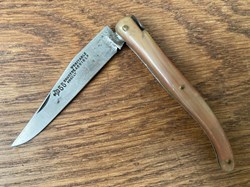 Laguiole une pièce corne rose 12cm