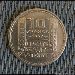 10 francs 1947 Turin petite tête