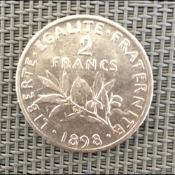 2 francs 1898 Semeuse