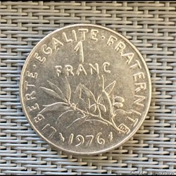 1 franc 1976 semeuse
