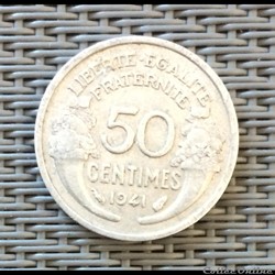50 centimes 1941 lourde