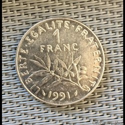 1 franc 1991 semeuse