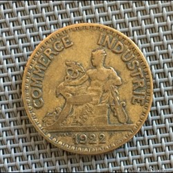 2 francs 1922 chambre de commerce (2 ouvert)