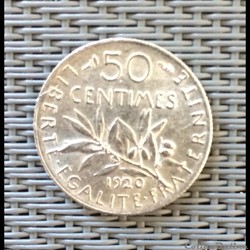 50 centimes 1920 Semeuse