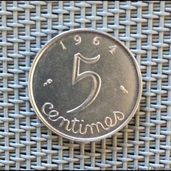 5 centimes 1964 épi