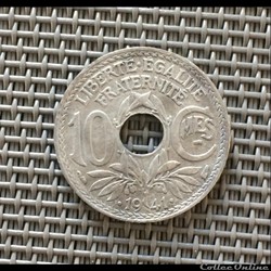10 centimes 1941 souligné avec point
