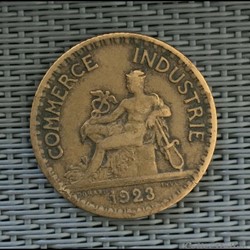 1 franc 1923 chambre de commerce