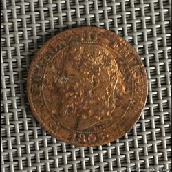 5 centimes 1863 BB Napoléon III tête laurée