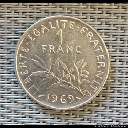 1 franc 1969 semeuse