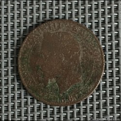 5 centimes 1861 BB Napoléon III tête laurée