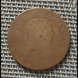 10 centimes 185? A Napoléon III tête nue année non identifiée