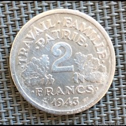 2 francs 1943 Bazor