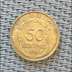 50 centimes 1931 Morlon (sans raisin ni fruit ni fleur)
