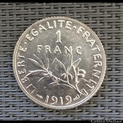 1 franc 1919 semeuse