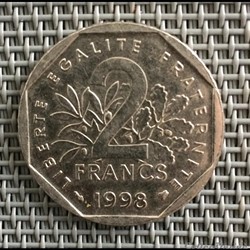 2 francs 1998 semeuse