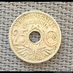 25 centimes 1918