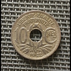 10 centimes 1922 corne d'abondance