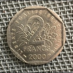 2 francs 2000 semeuse
