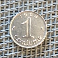 1 centime 1968 épi