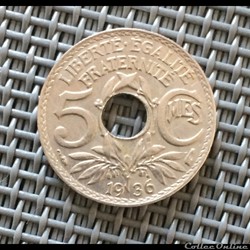 5 centimes 1936