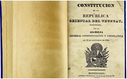 Uruguayan Constitution 1830 Printed 1829 Personal Copy of José Batlle y Ordóñez
