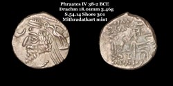 [S.54.14] Drachme Phraates IV