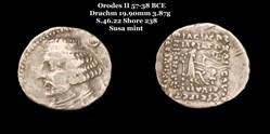 [S.46.22] Drachme Orodes II
