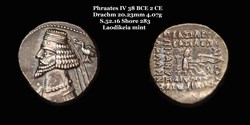 [S.52.16] Drachme Phraates IV