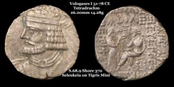 [S.68.9] Tétradrachme Vologases I