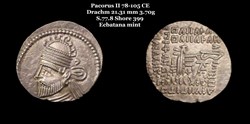 [S.77.8] Drachme Pacorus II