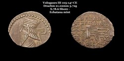 [S.78.6] Drachme Vologases III